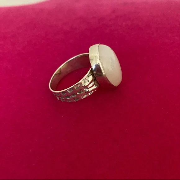 Amy Kahn Russell Moonstone 925 Silver Ring - Picture 3 of 11